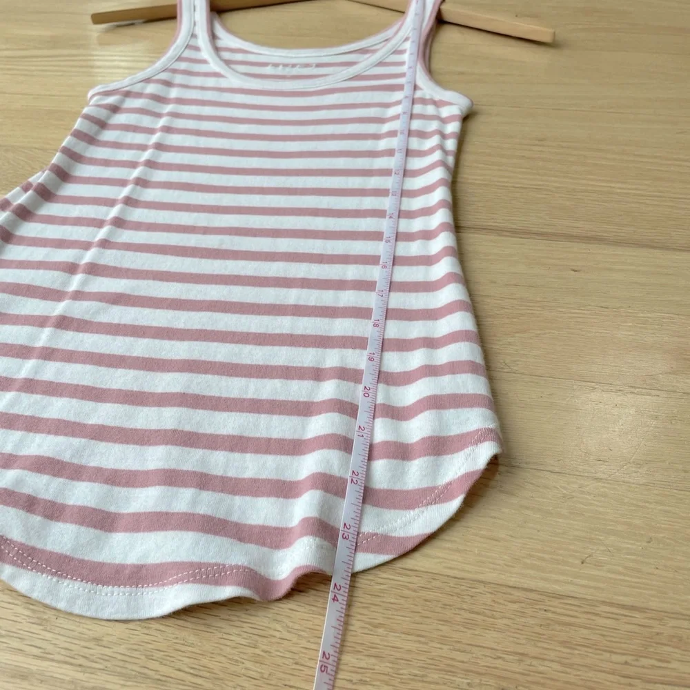 LOFT Pink And White Striped Tank Top Size Small In Excellent Condition